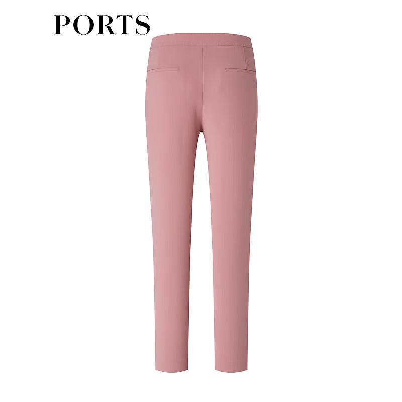 PORTS Women's Ash Rose Pink Slim-Fit Ankle Pants