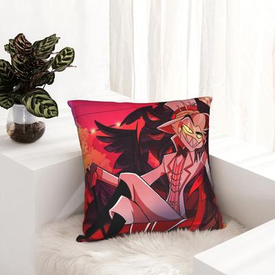 Lucifer Hazbins Hotels Pillowcase Soft Polyester Cushion Cover Gift  Pillow Case Cover Bedroom Square 40X40cm