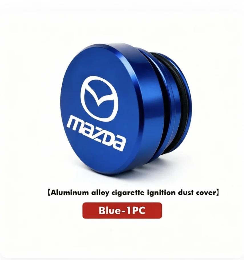 Metal Car Cigarette Lighter Dust Cover Decor Cap For Mazda 2 3 6 CX5 CX30 CX50 CX4 MX5 CX8 CX7 CX3 BT50 Interior Accessories