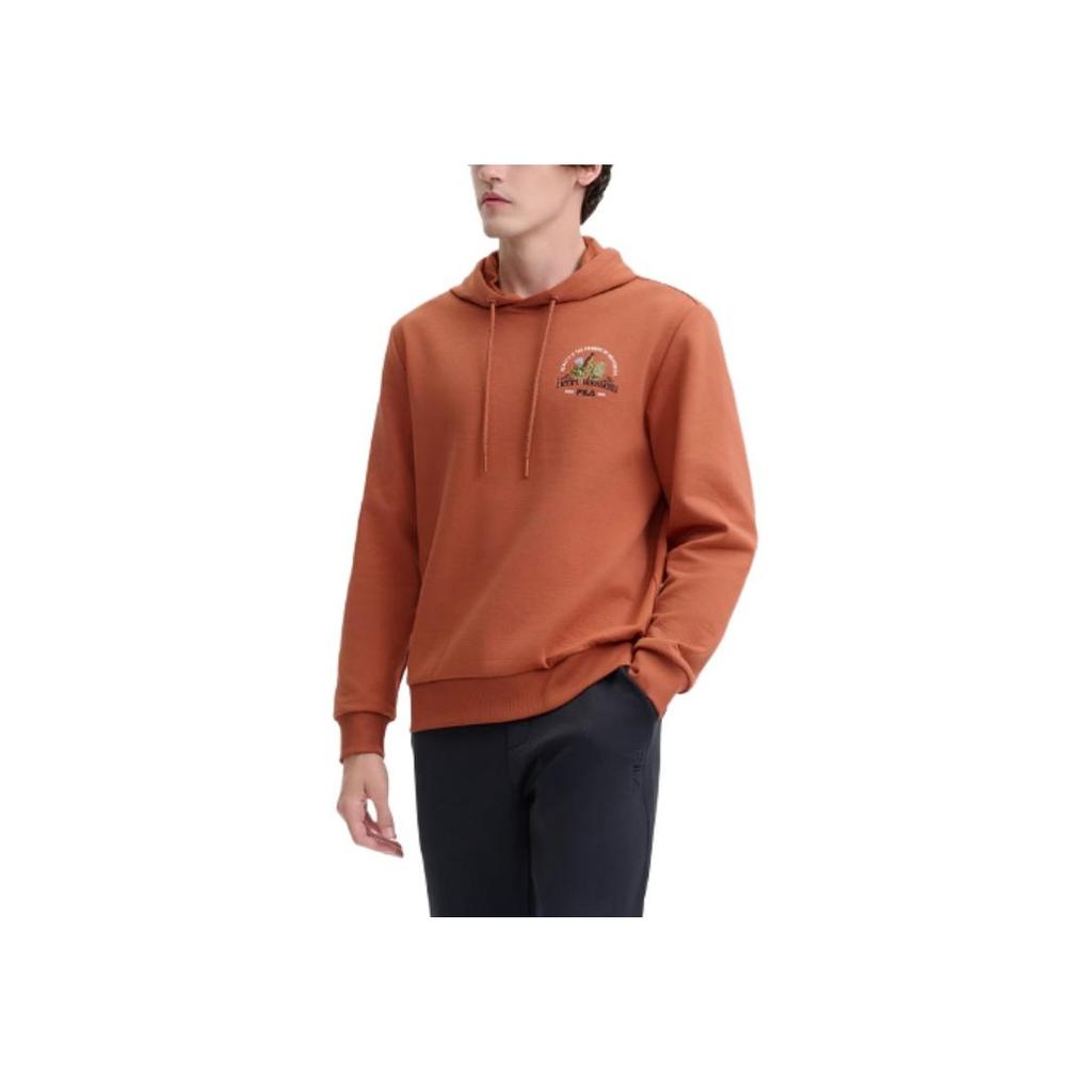 New FILA X LUSUO Sweatshirt Men Evening Beauty Orange F11M448217F-OR