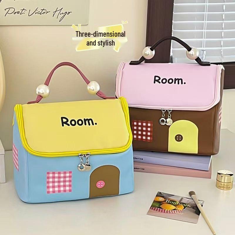 Dopamine House Women's Waterproof Travel Makeup Bag - Large Capacity, Portable Storage Handbag