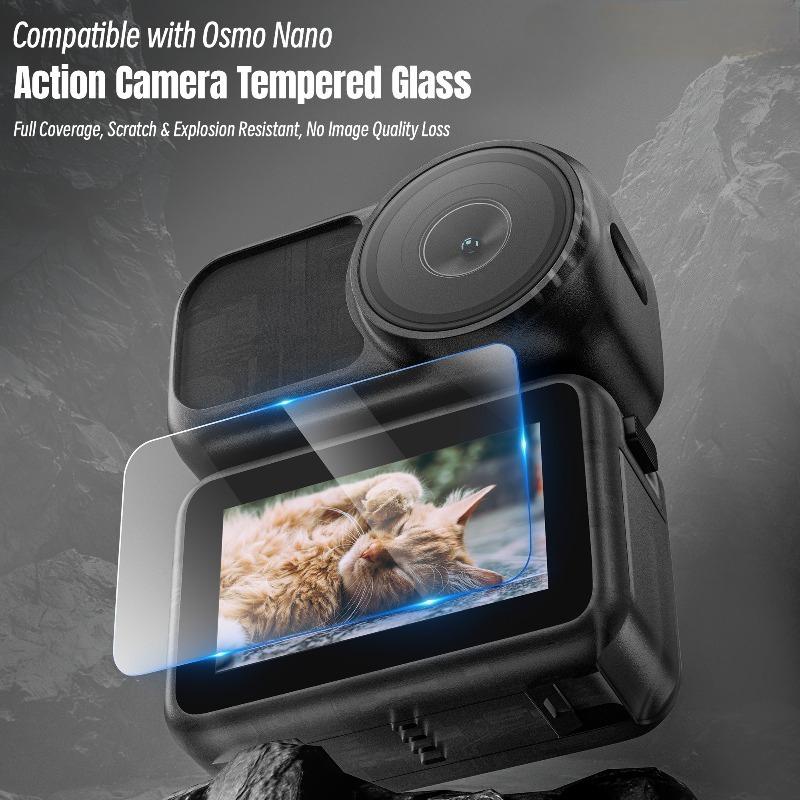Anti-scratch Lens Protector Screen Protector Film for DJI Osmo Nano Ultra-Clear Tempered Glass Camera Lens Screen Protector Film