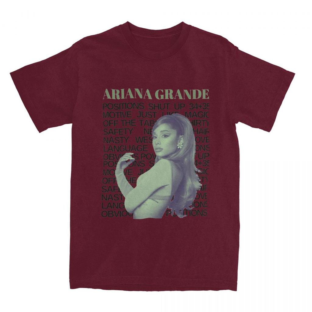 Ariana Grandes 2024 Music Tour TShirt Singer Hipster TShirts ShortSleeved Awesome Tops Summer Cotton Plus Size Tees