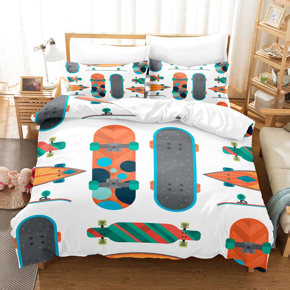 Fashion Technology Printing, 3D Digital Printing, Bedding, Duvet Covers, Pillowcases, Three-piece Sets