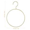 4Pcs Sturdy Round Metal Scarf Hanger Closet Storage Rack for Scarves Shawls Ties Belts Maximize Wardrobe Space Neat Display