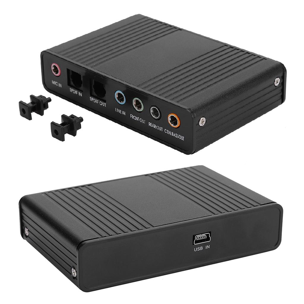 DM HD10 USB 5.1 Computer External Sound Card Audio Adapter for Karaoke Recording