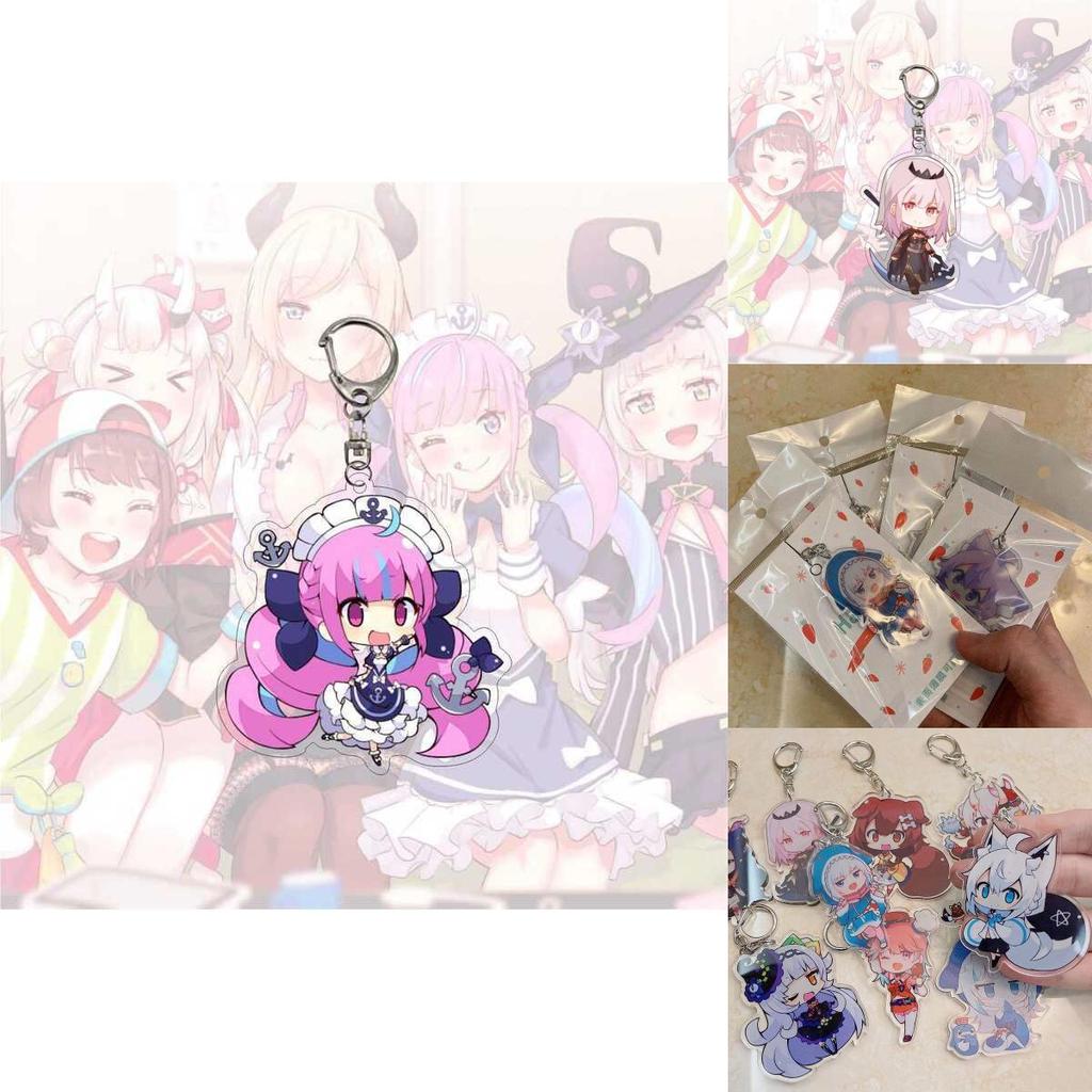 Exquisite Hololive Vtuber Acrylic Keychain Pendant With Beautiful Character Designs For Collectors