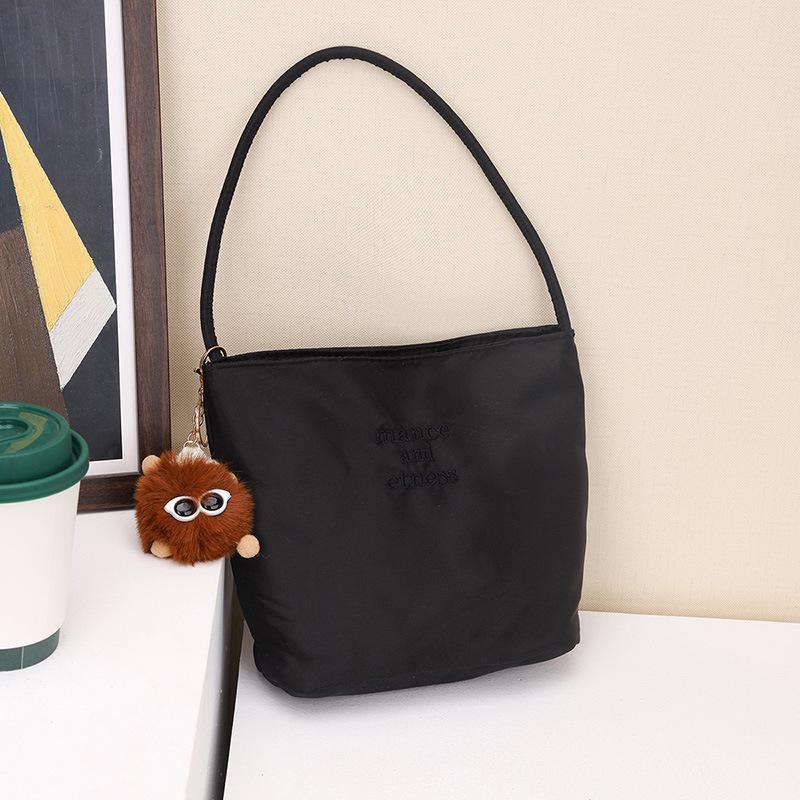 Korean Muçu Embroidered Women's Bucket Handbag - Available in Large & Small Sizes, Perfect for Weddings, Birthdays, or Banquets.