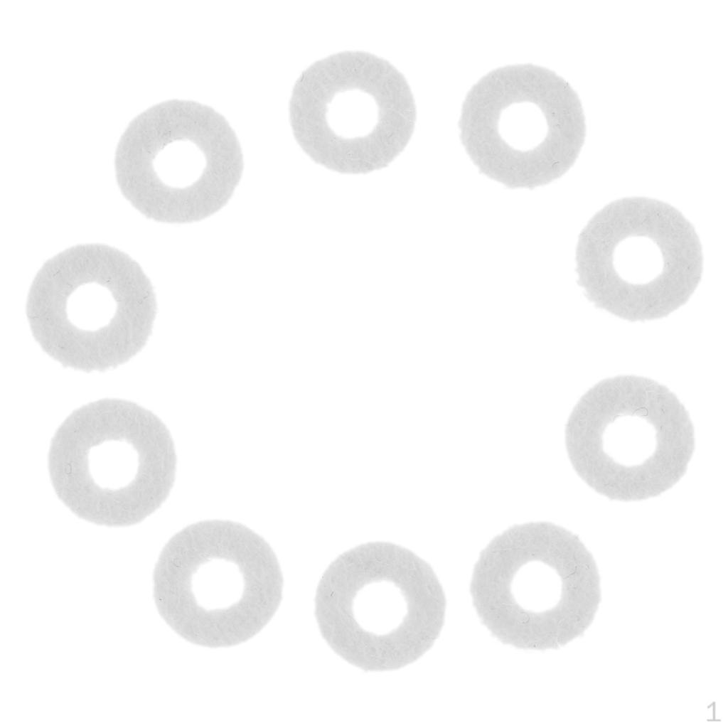 Набор из 10 войлочных шайб-прокладок для медных духовых инструментов (трубы) DIY