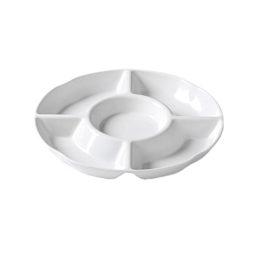 Melamine Appetizer Plates Imitation Porcelain Snack Serving Platter Food Serving Tray  Dessert