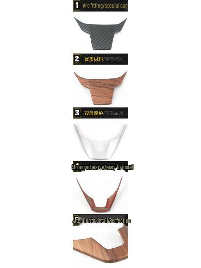 Autocollant Décoratif Électroplaqué en Forme de U pour Volant et Tableau de Bord CRV 17-21