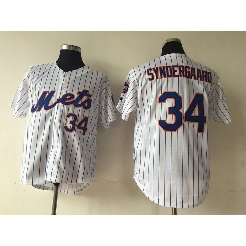 New York Mets Baseball Jersey Unisex Fan Edition Embroidered Team Uniform Top Sportswear