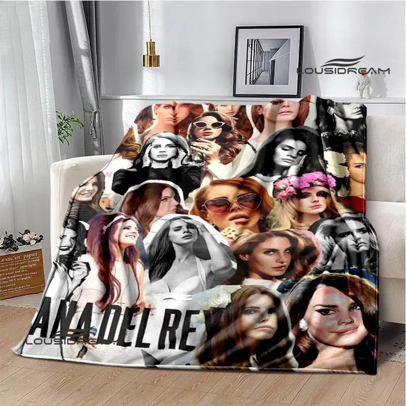 Coperta Stampa Retrò Lana Del Rey Coperta Calda alla Moda Coperta con Bordo a T Coperta per Casa e Viaggio Biancheria da Letto Regalo di Compleanno