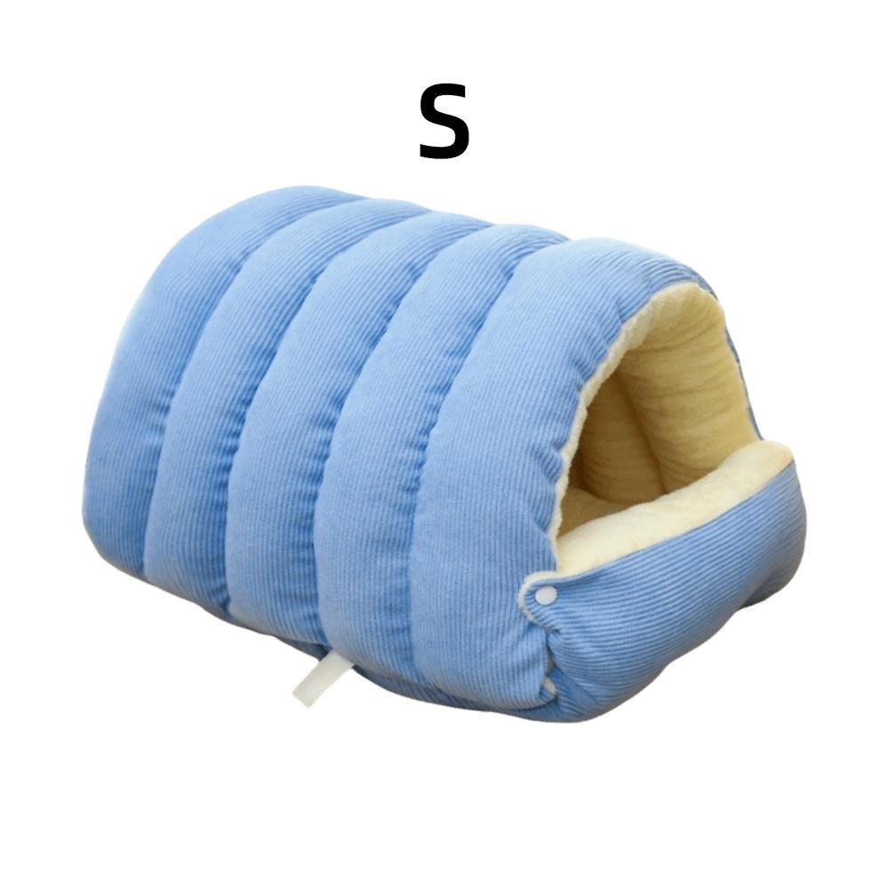 Comfortable Semi Enclosed Cat Bed Warm Windproof Soft Pet Sleeping Bed Washable Removable Pet House Cat Dog