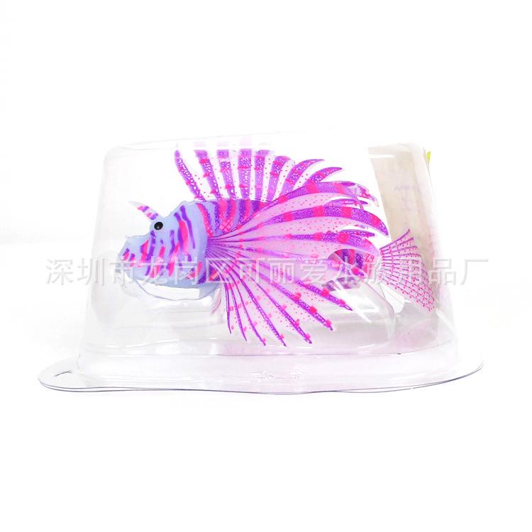 

Luminous Silicone Lionfish Aquarium Decor