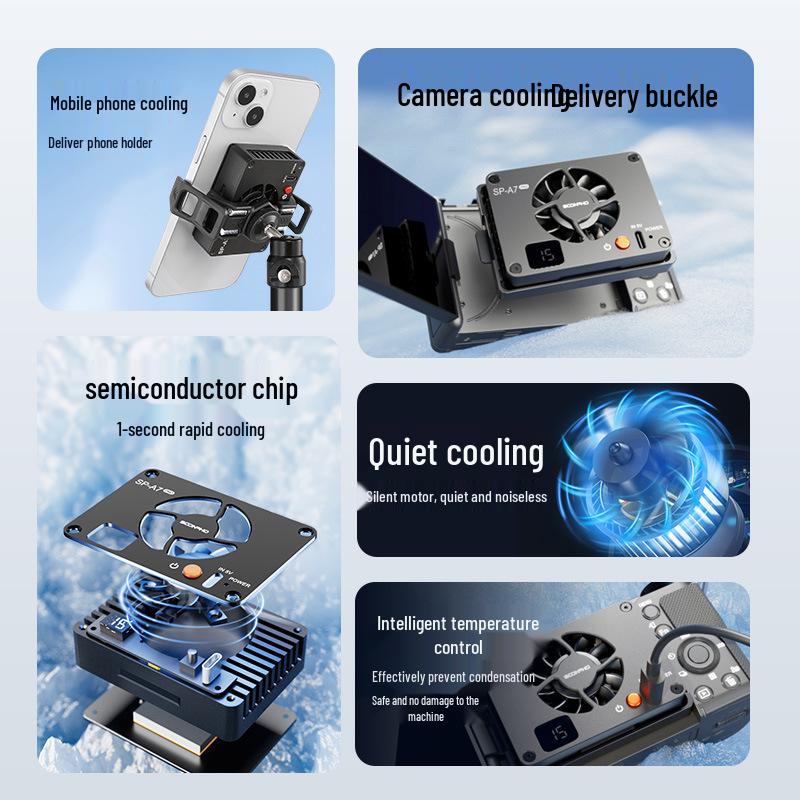 Radiator Cooling for Live Streaming - Compatible with Sony A7M4, A7C, ZVE1/10, and a6700 Cameras