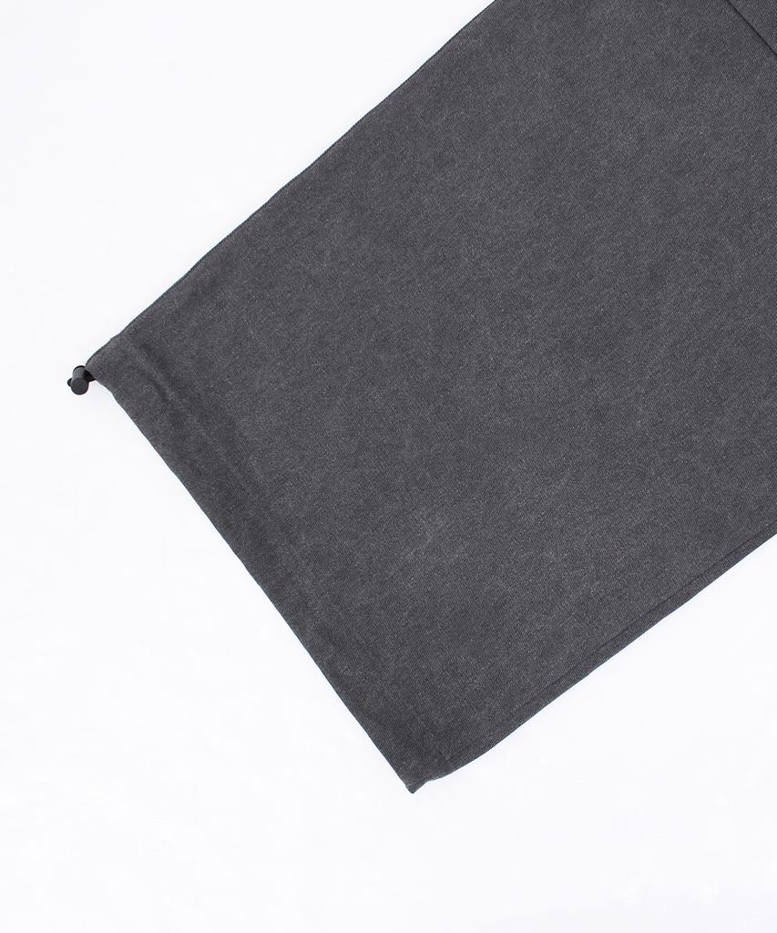 CAMEL WORK Wide Cotton Parachute Pants (Pigment Charcoal)