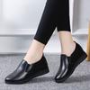 Kitchen one-pedal work shoes leather shoes women's autumn work non-slip soft sole comfortable waterproof long standing not tired feet women's shoes