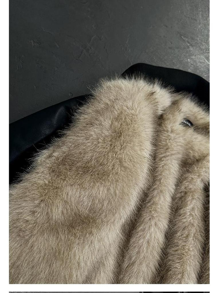 Men's Retro Pilot Leather Jacket: Mountain Eagle Cotton Winter Parka