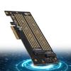 PCIE to M.2 SATA+NVME Dual Disk Expansion Card for 2230 2242 2260 2280 22110 Size M.2 SSD