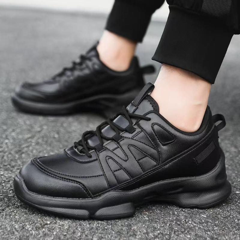 Męskie i damskie czarne klasyczne buty siateczkowe oddychające na grubej podeszwie odbijające casualowe buty lekkie do biegania sportowe buty męskie