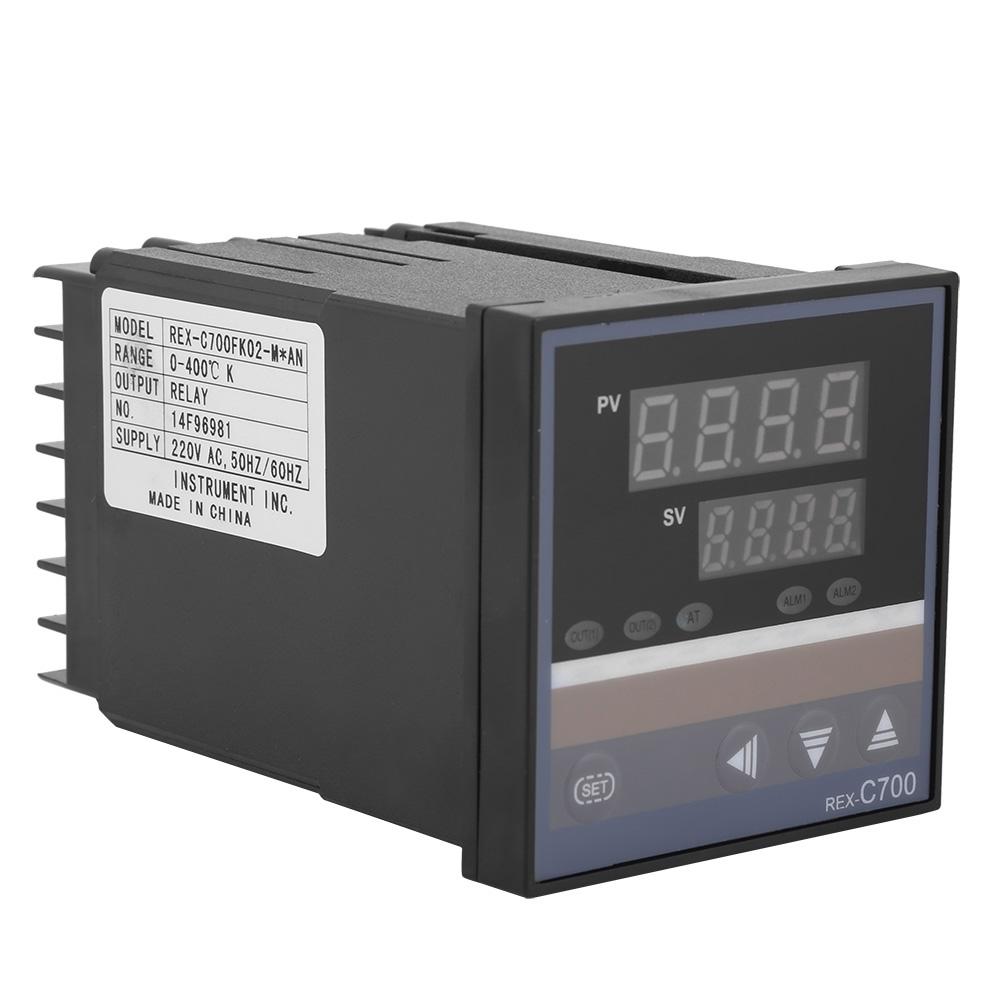 REX C700 0 400 Celsius  Digital PID Temperature Controller Thermocouple Input Relay Output 220V