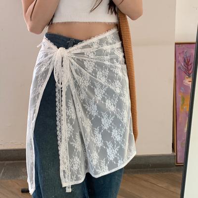 İlkbahar Ve Yaz Yeni Ürünler Niş Tasarımlar Katmanlı Etekler Dantel Kadın Çok Yönlü İpli Önlükler Moda Yaz Etekleri