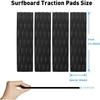 4 Stück Surfbrett Traktionspad Surfen Skimboard Deck Traktionspad Rutschfest Vorderes Heck-Pad für Skimboards, Shortboards