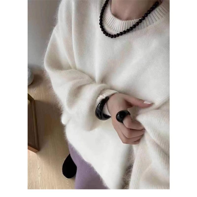 Loose Mid-length Sweater Pullover Top