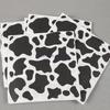 Black White Cow Pattern Paper Napkins Straws Farm Cow Theme Disposable Tableware for Kids Birthday Baby Shower Party Decoration