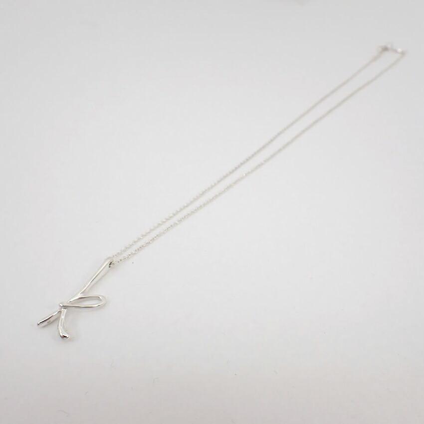 [Used] TIFFANY/Tiffany 925 Initial/K Pendant/Necklace/g515-21