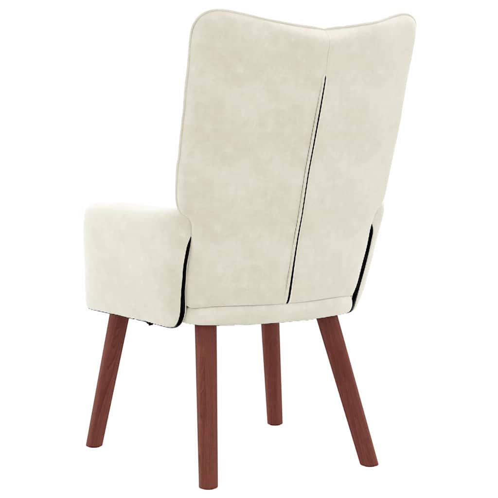 Armchair Cream 63 X 67 X 94 Cm Velvet