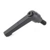 Black Color Clamping Lever Adjustable Handle with External Thread (M8*16)