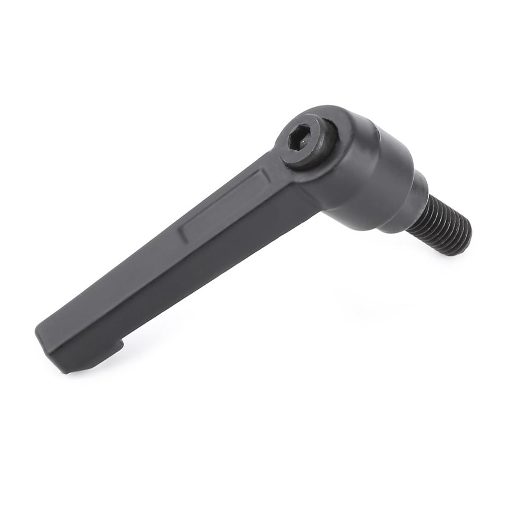 Black Color Clamping Lever Adjustable Handle with External Thread (M8*16)