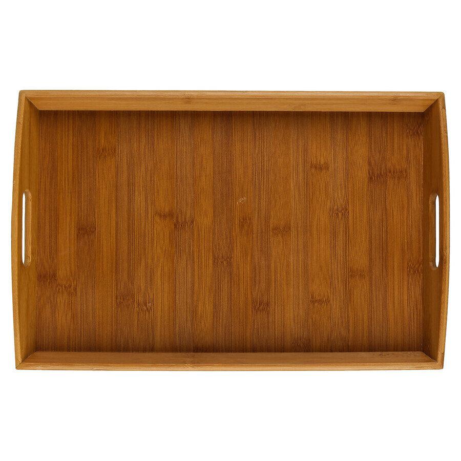 BAMBOO TRAY 44x29cm Rectangular NATURAL Brown
