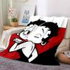 1pc Betty Boop Adventures Flannel Blanket,Ultra Soft Warm Plush Throw for Home Bedroom Bed Sofa Cover Camping Picnic gift Y72429