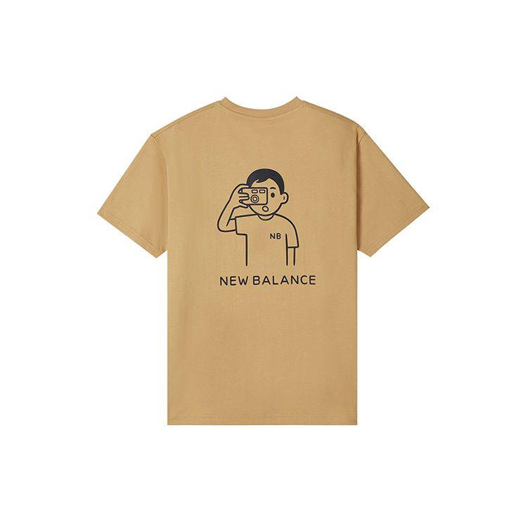 

Футболка New Balance X Noritake Collection с забавным мультяшным принтом и круглым вырезом, топы унисекс, рыжий AMT12346-MSU