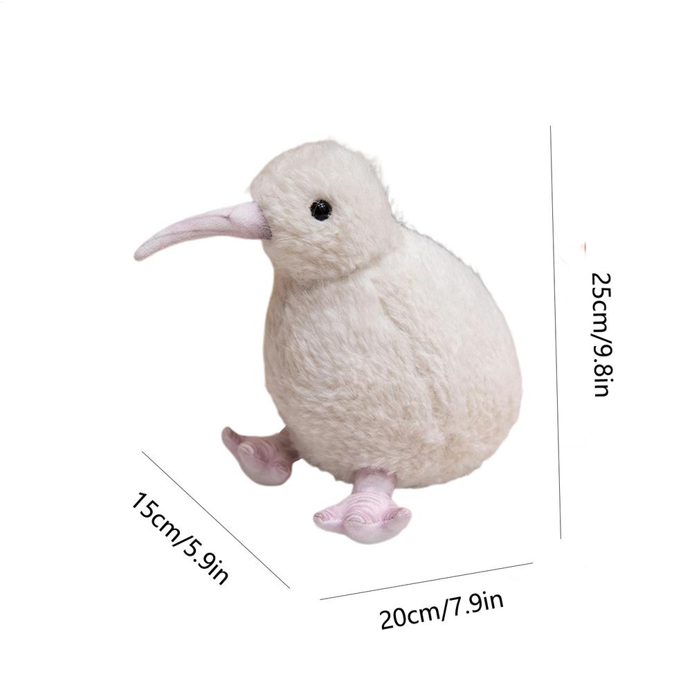 Kiwi Bird Plush Toy Kiwi Plush Bird Stuffed Animal Soft Hugger Home Decoration for Bedroom Living Room Shelf Bookshelf Desk