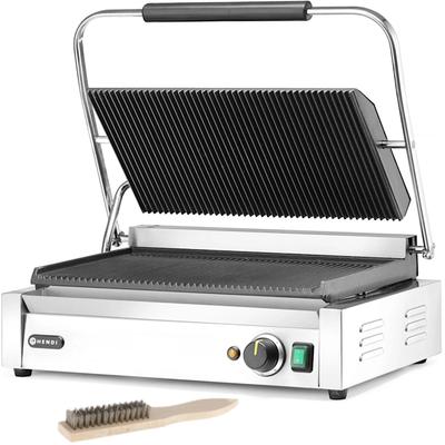 Gril de contact électrique XL Pianini 548 x 415 mm 2700 W Hendi 263624