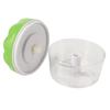 Garlic Chopper Manual Mini Safe Multipurpose Transparent Garlic Mincer with Drawstring for Kitchen Green