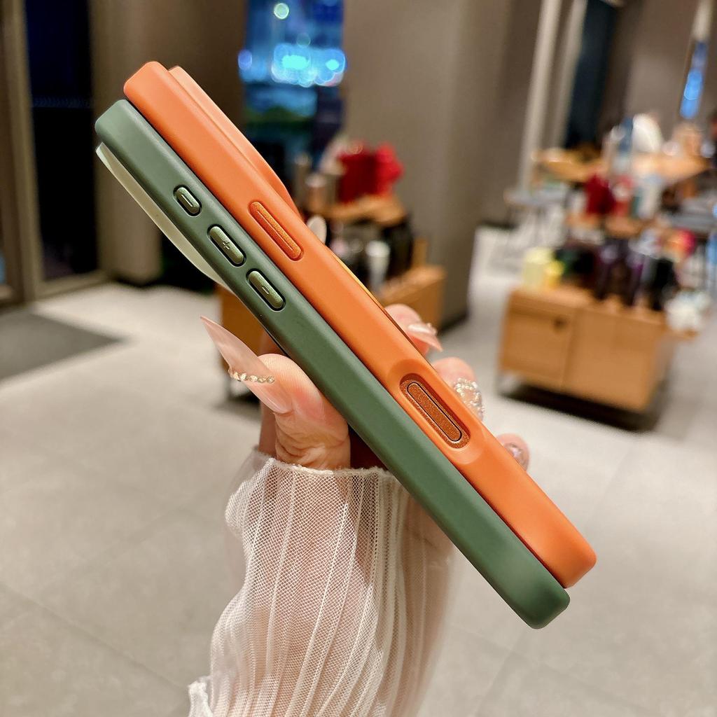 Color-Block 360° Rotating Magnetic Stand Case for iPhone 17 Pro Max with Apple 16 Skin Feel
