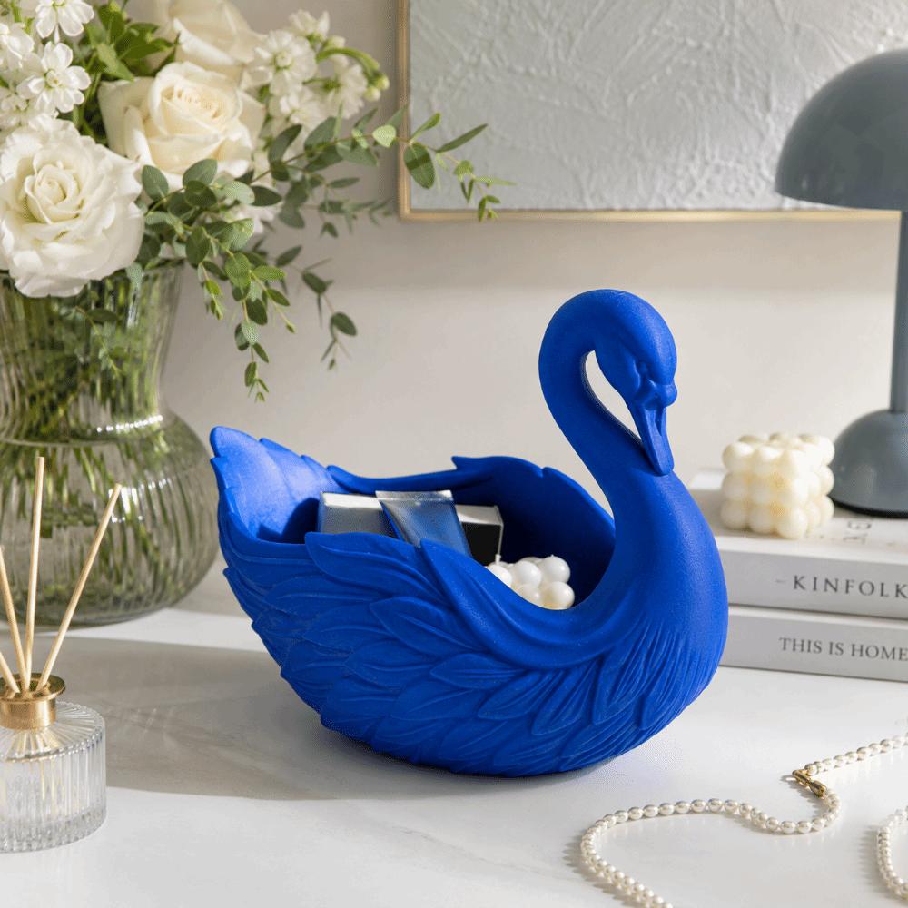 Centerpiece Handmade Swan Shaped Key Holder Elegant Gift Idea Swan Organizer Multifunctional Key Wallet Holder Holidays