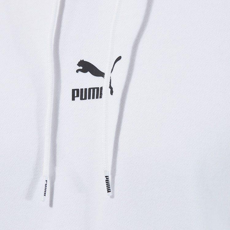PUMA Sweatshirts Men's White Hooded Moderate Regular 535305-02