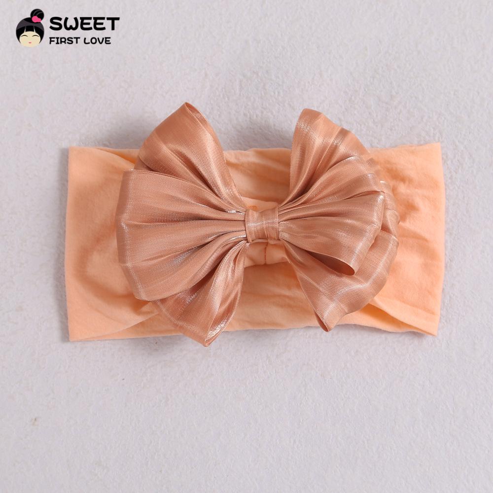 Niansheng Silk Bow Children's Headband - Soft Nylon Cute Princess Accessory