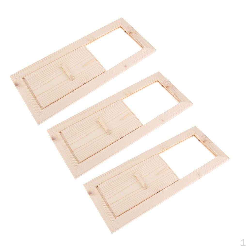 

3x Еловая панель для вентиляции сауны, 13x5,1 дюйма, Аксессуары