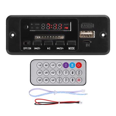 5V MP3 o Decoder Modul USB FM Radio MP3 Decodierplatine Musikplayer mit LeistungsverstärkerSchwarz