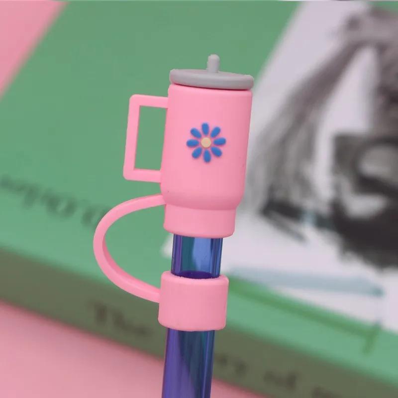 Silikon-Strohhalm-Abdeckkappen Kompatibel 10mm für Stanley Becher Wiederverwendbare Strohhalm-Spitzenabdeckungen Trinkhalm-Stöpsel Zuhause Küche Party