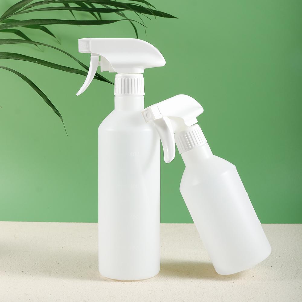 1pc 350ml Or 500ml Empty White Spray Bottles White Refillable Reusable Cleaning Sprayer Hand Press Spray Container Opaque Empty