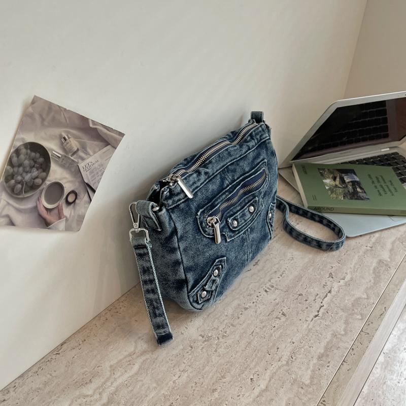 Denim Tasche Damen Schulter Umhängetasche Handytasche