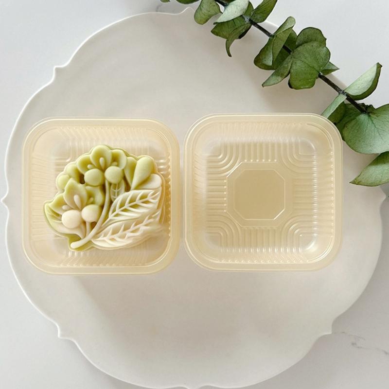 Dessert Molds Traditional Molds Set Flower Shape Cake Molds Set Pastry Molds ABS Texture Dessert Tool for Baking Use